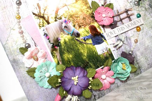 Dimensional Unicorn Layout by Tracy McLennon for Scrapbook Adhesives by 3L