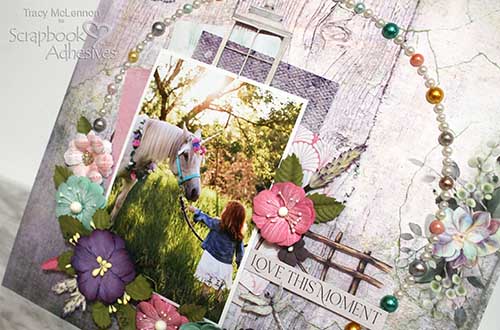 Dimensional Unicorn Layout by Tracy McLennon for Scrapbook Adhesives by 3L