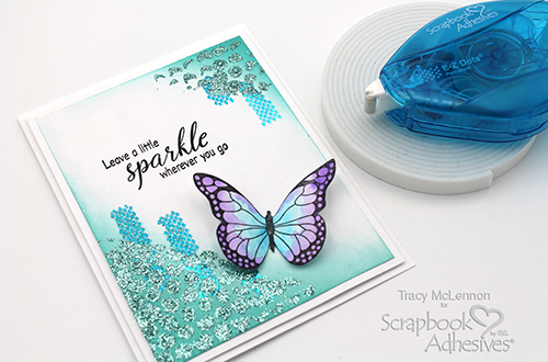 Simple Sparkle Mixed Media Card by Tracy McLennon for Scrapbook Adhesives by 3L 