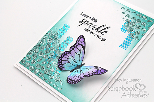 Simple Sparkle Mixed Media Card by Tracy McLennon for Scrapbook Adhesives by 3L 