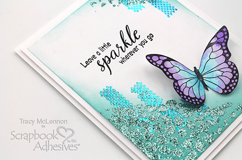 Simple Sparkle Mixed Media Card by Tracy McLennon for Scrapbook Adhesives by 3L 