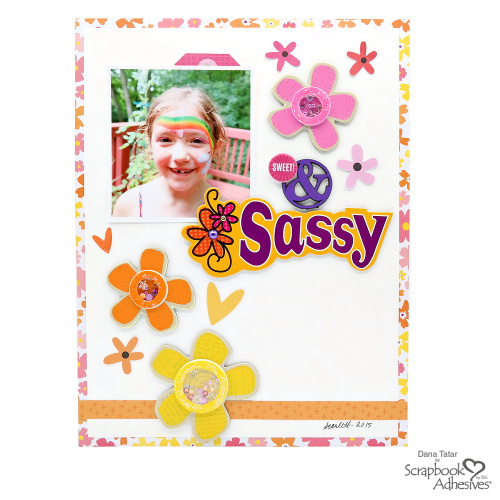 3D Foam Circle Frames Shakers by Dana Tatar for Scrapbook Adhesives by 3L