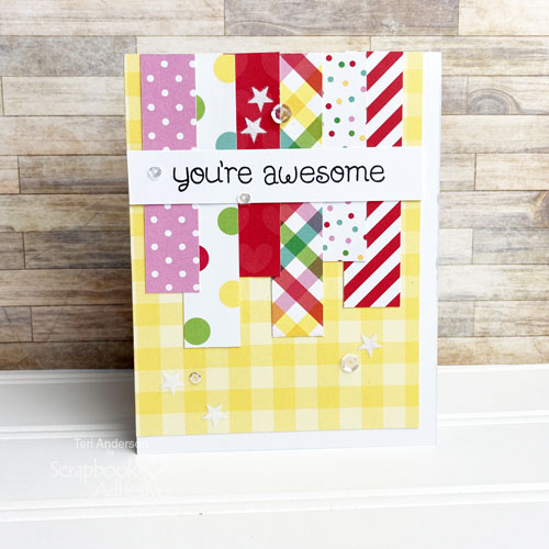 Quick Cards with Paper Strips by Teri Anderson for Scrapbook Adhesives by 3L