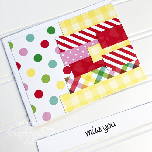 Quick Cards with Paper Strips by Teri Anderson for Scrapbook Adhesives by 3L