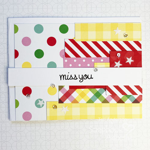 Quick Cards with Paper Strips by Teri Anderson for Scrapbook Adhesives by 3L