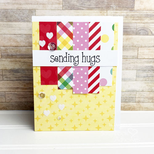 Quick Cards with Paper Strips by Teri Anderson for Scrapbook Adhesives by 3L