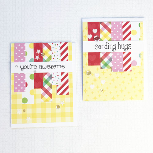 Quick Cards with Paper Strips by Teri Anderson for Scrapbook Adhesives by 3L