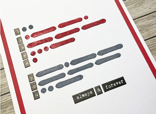 Morse Code Message Card by Yvonne van de Grijp for Scrapbook Adhesives by 3L