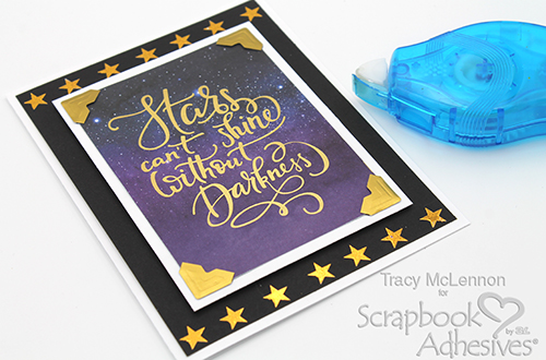 Simple Stars Card by Tracy McLennon for Scrapbook Adhesives by 3L 