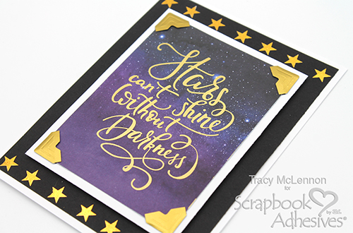 Simple Stars Card by Tracy McLennon for Scrapbook Adhesives by 3L 