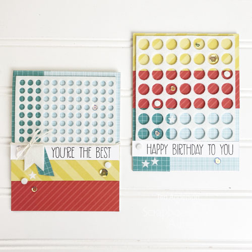 Easy Grids of Circles Card by Teri Anderson for Scrapbook Adhesives by 3L