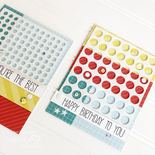 Easy Grids of Circles Card by Teri Anderson for Scrapbook Adhesives by 3L