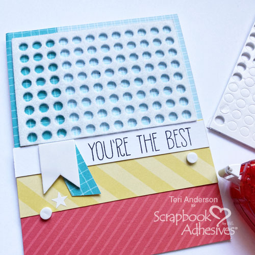 Easy Grids of Circles Card by Teri Anderson for Scrapbook Adhesives by 3L