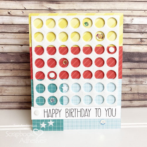 Easy Grids of Circles Card by Teri Anderson for Scrapbook Adhesives by 3L