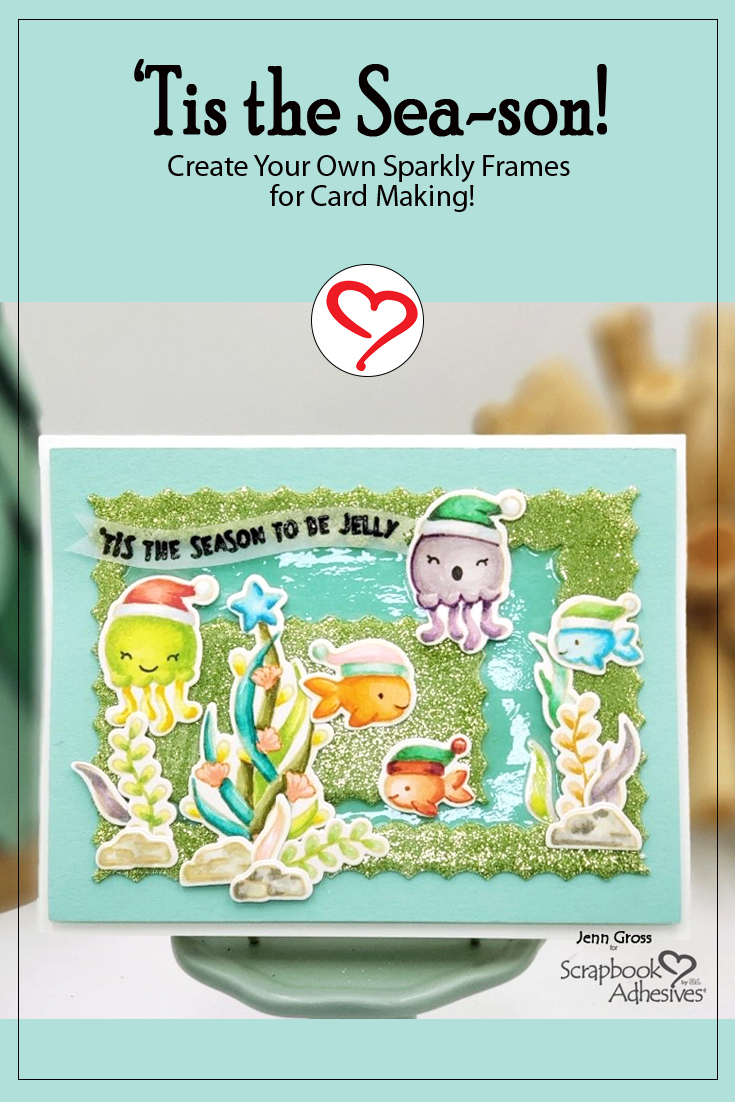 Tis the Sea-son Card by Jenn Gross for Scrapbook Adhesives by 3L Pinterest