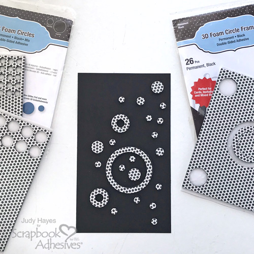 Holographic Circles Card by Judy Hayes for Scrapbook Adhesives by 3L 