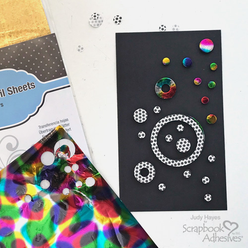 Holographic Circles Card by Judy Hayes for Scrapbook Adhesives by 3L 