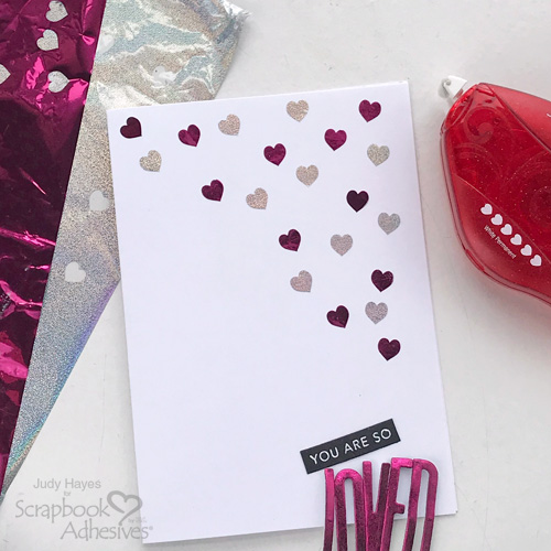 So Loved Hearts Card by Judy Hayes for Scrapbook Adhesives by 3L