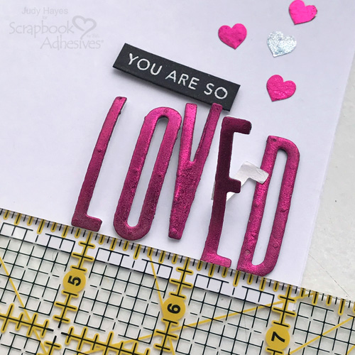 So Loved Hearts Card by Judy Hayes for Scrapbook Adhesives by 3L