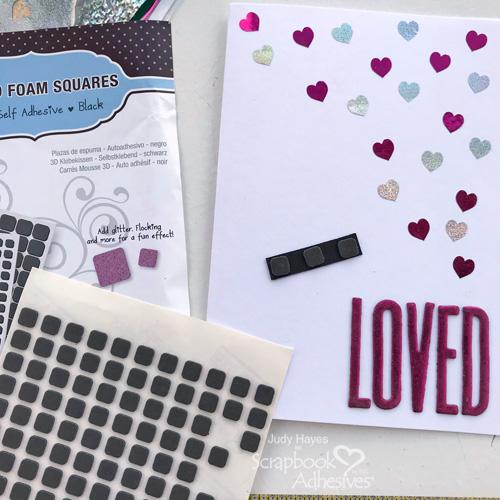 So Loved Hearts Card by Judy Hayes for Scrapbook Adhesives by 3L