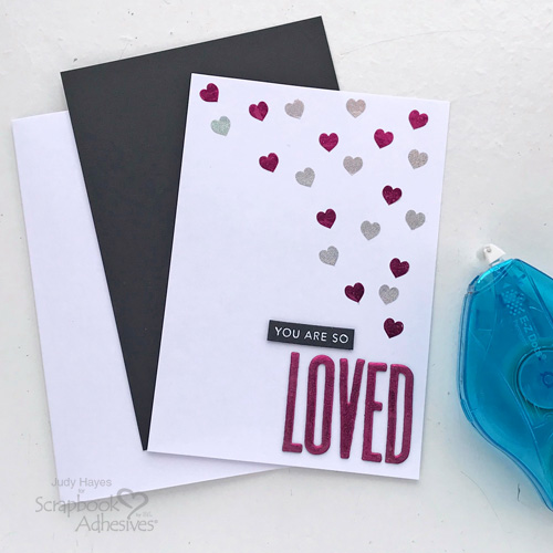 So Loved Hearts Card by Judy Hayes for Scrapbook Adhesives by 3L