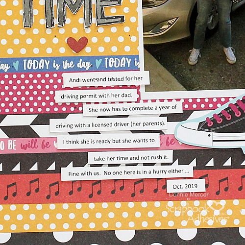 Permit Time for a Scrapbook Page by Connie Mercer for Scrapbook Adhesives by 3L
