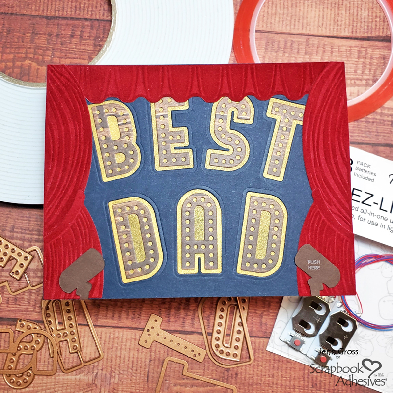 Best Dad Show Interactive Card |by Jenn Gross for Scrapbook Adhesives by 3L