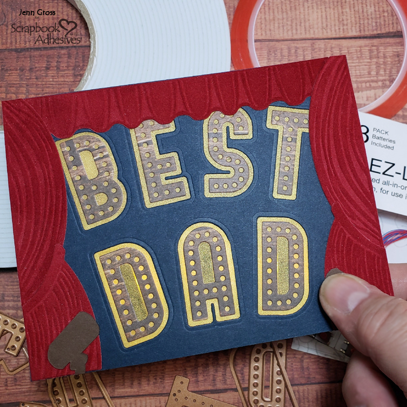 Best Dad Show Interactive Card |by Jenn Gross for Scrapbook Adhesives by 3L