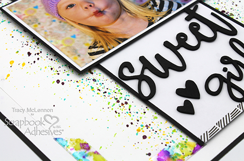 Be YOU Scrapbook Layout with Inky Corners by Tracy McLennon for Scrapbook Adhesives by 3L 