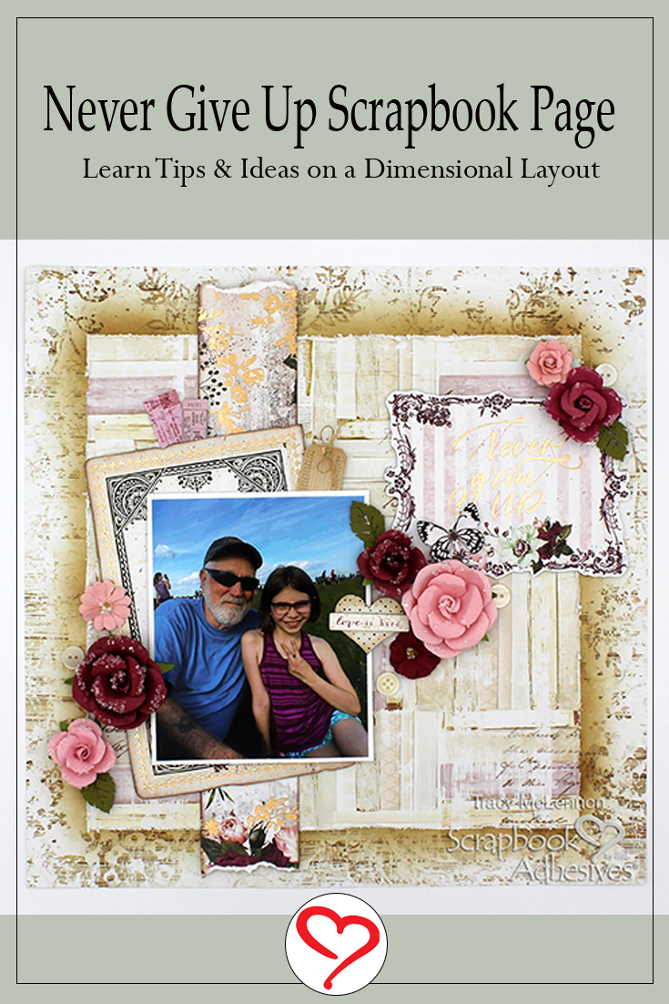 Dimensional Layout Step by Step by Tracy McLennon for Scrapbook Adhesives by 3L Pinterest