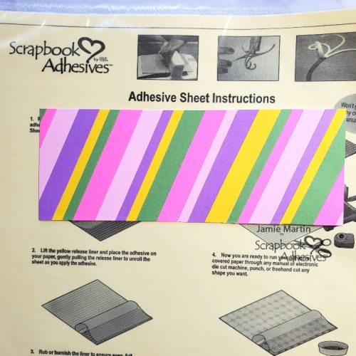 Striped Birthday Shaker Slimline by Jamie Martin for Scrapbook Adhesives by 3L 