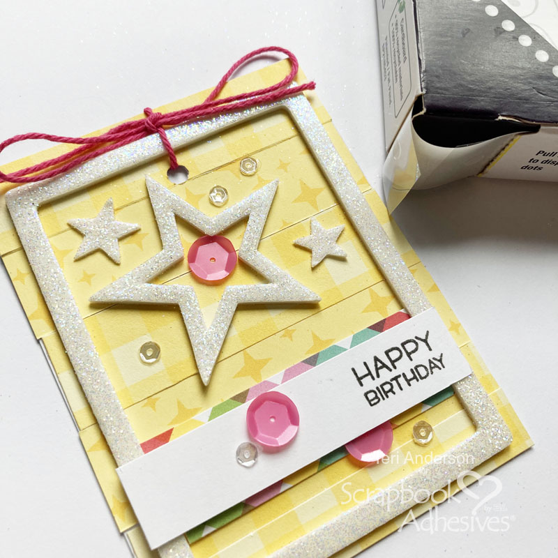 2 for 1 Birthday Tag Cards by Teri Anderson for Scrapbook Adhesives by 3L