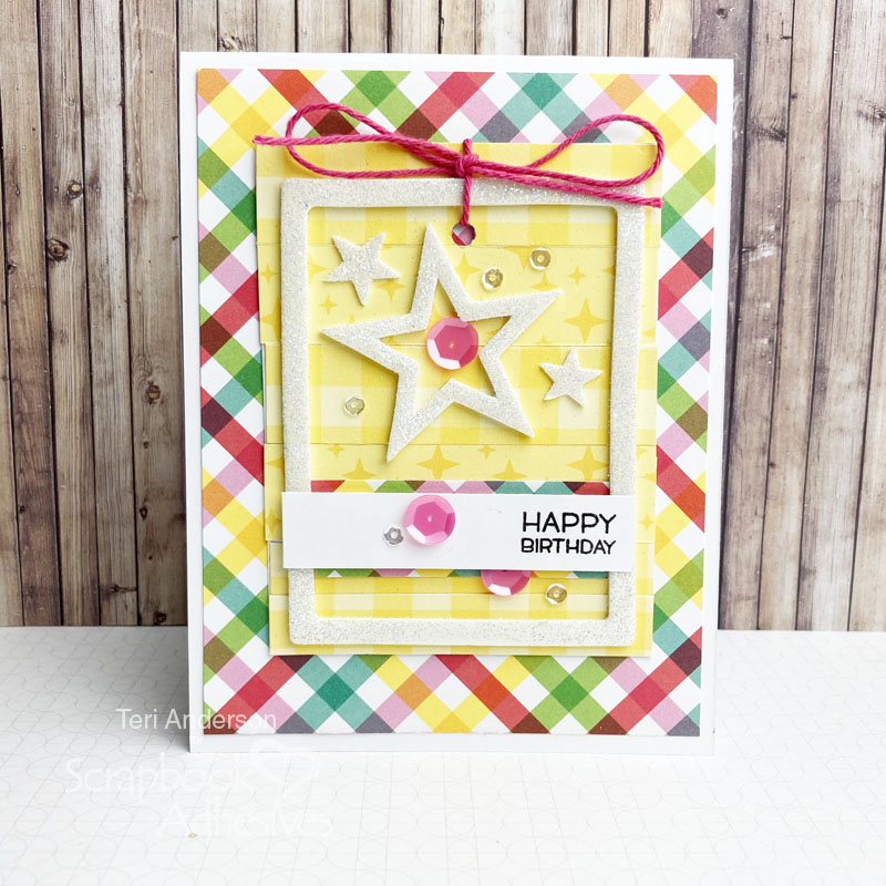 2 for 1 Birthday Tag Cards by Teri Anderson for Scrapbook Adhesives by 3L