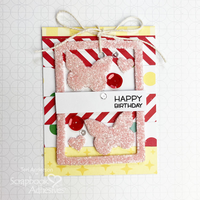 2 for 1 Birthday Tag Cards by Teri Anderson for Scrapbook Adhesives by 3L