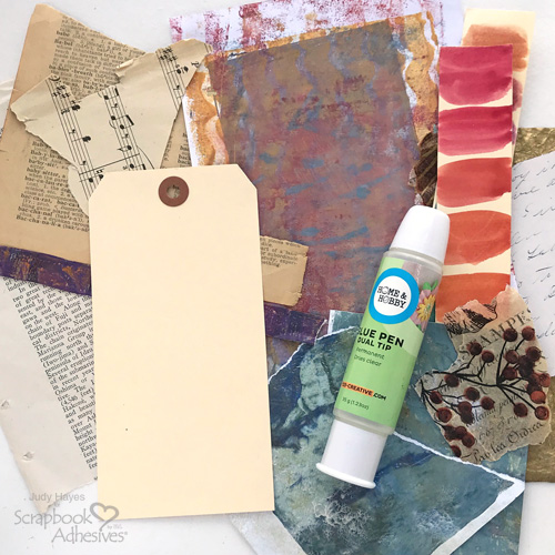 Celebrate You Collage Tag by Judy Hayes for Scrapbook Adhesives by 3L