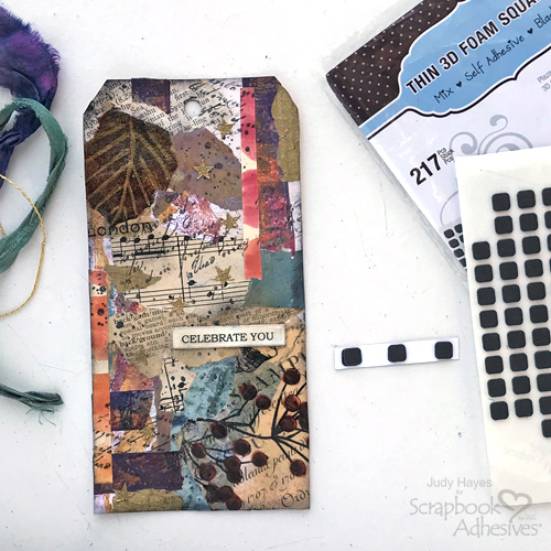 Celebrate You Collage Tag by Judy Hayes for Scrapbook Adhesives by 3L