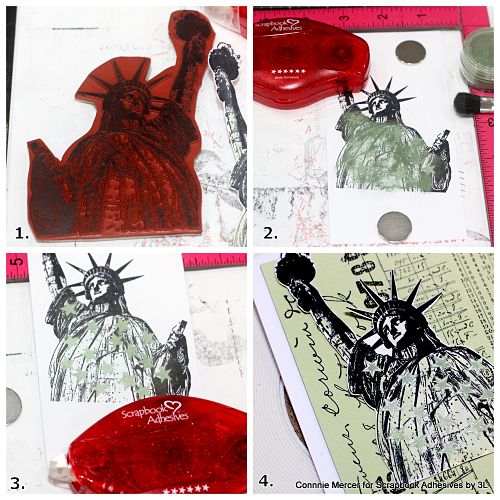 Hugs from New York City Collage Card by Connie Mercer for Scrapbook Adhesives by 3L
