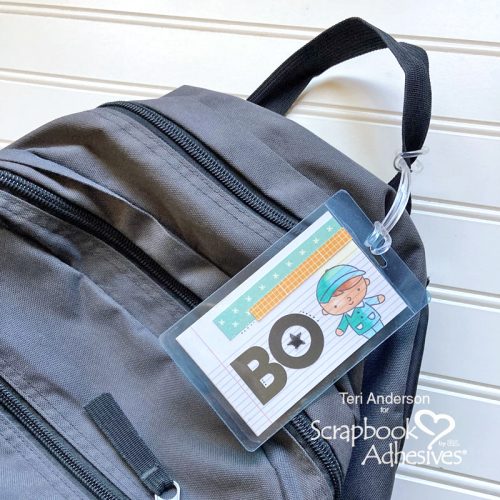 Backpack Name Tags by Teri Anderson for Scrapbook Adhesives by 3L