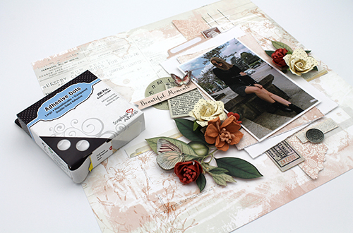 Beautiful Moments Dimensional Layout by Tracy McLennon for Scrapbook Adhesives by 3L