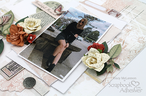 Beautiful Moments Dimensional Layout by Tracy McLennon for Scrapbook Adhesives by 3L
