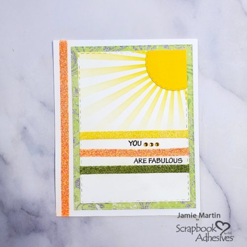 You are Fabulous Background Tutorial by Jamie Martin for Scrapbook Adhesives by 3L
