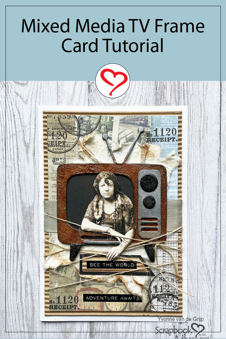 TV Frame Card Tutorial by Yvonne van de Grijp for Scrapbook Adhesives by 3L