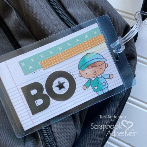 Backpack Name Tags by Teri Anderson for Scrapbook Adhesives by 3L 