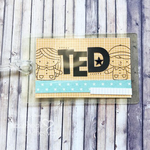 Backpack Name Tags by Teri Anderson for Scrapbook Adhesives by 3L