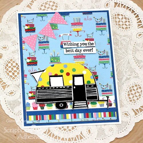 Happy Camper Birthday Cards by Connie Mercer for Scrapbook Adhesives by 3L