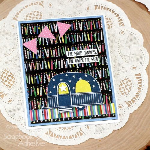 Happy Camper Birthday Cards by Connie Mercer for Scrapbook Adhesives by 3L