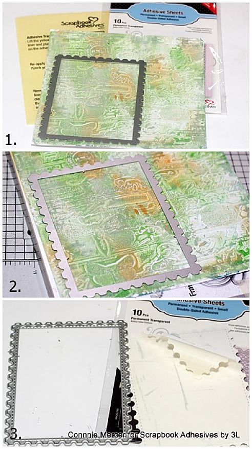 Makes You Happy Mixed Media Card by Connie Mercer for Scrapbook Adhesives by 3L