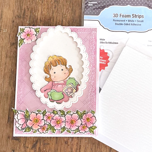 Whimsical Best Wishes Card by Linda Lucas for Scrapbook Adhesives by 3L