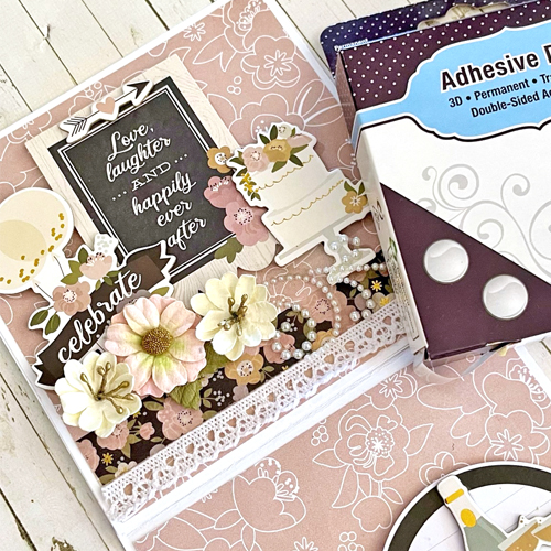 Happily Ever After Twist Easel Card by Linda Lucas for Scrapbook Adhesives by 3L 