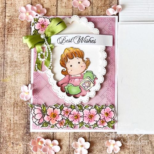 Whimsical Best Wishes Card by Linda Lucas for Scrapbook Adhesives by 3L 